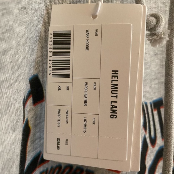 SOLD HELMUT LANG BNWT Hoodie - Picture 3 of 6